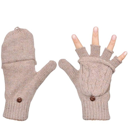 Women's Winter Gloves Warm Wool Knitted - Picture 6 of 7